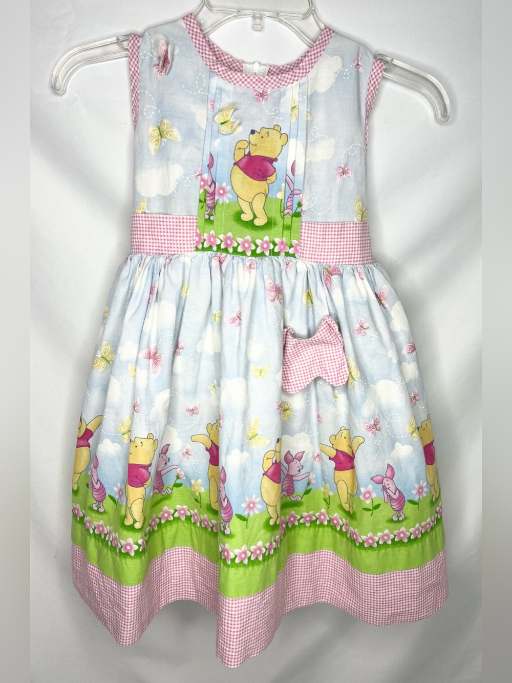 Vintage from the 1980s Daisy Kingdom Winnie the Pooh Spring Easter Dress Size 4